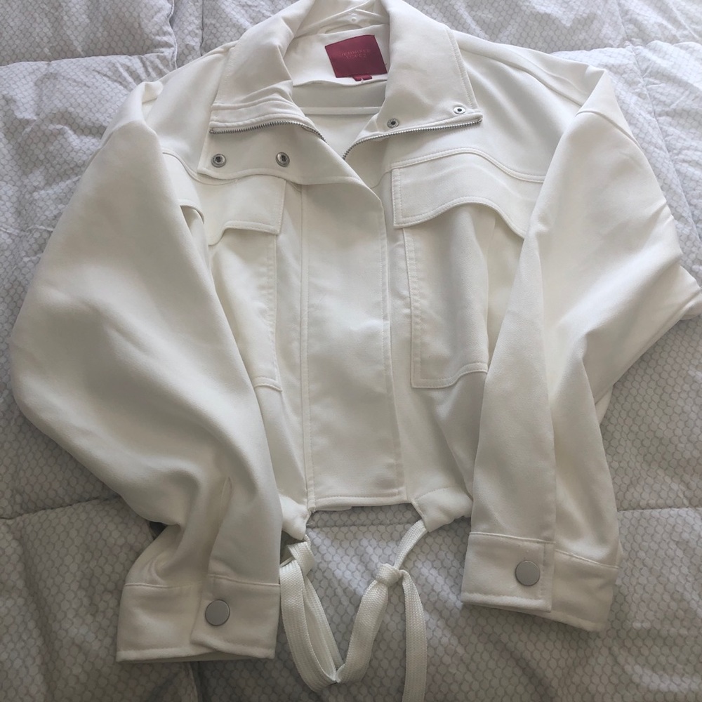 Cream white jacket JLo